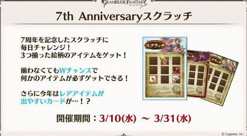 グラブル 7周年記念情報その 3月10日大型アップデート内容と所感 鈍色の虚空 グラブル攻略ブログ